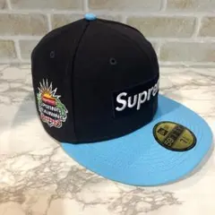 Supreme 2022 59FIFTY キャップ ネイビー/水色 ７3/8