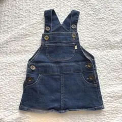 【着用１回　美品】ジャンバースカート デニム 85センチ