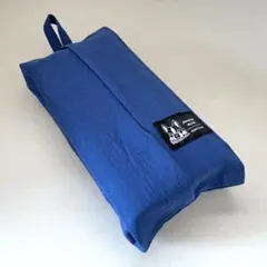ハンドメイド■ソフトパック■ティッシュカバー■シンプル■無地■ブルー