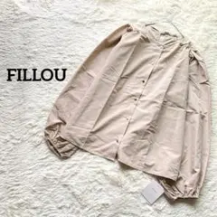 新品タグ付き　フィルー　長袖ブラウス　ノーカラー　ドルマンスリーブ　ゆったり