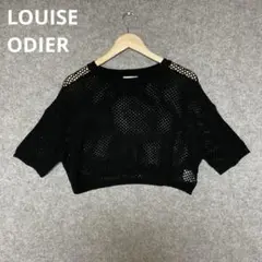 LOUISE ODIER ブラック クロップドトップ