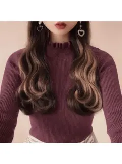 GRL grl グレイル　フリルハイネックリブニットトップス[k8549v]