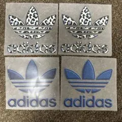 adidas アイロンプリントシート 青系