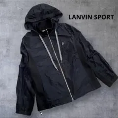 LANVIN SPORT フルジップアップ　ナイロンジャケット　BLACK
