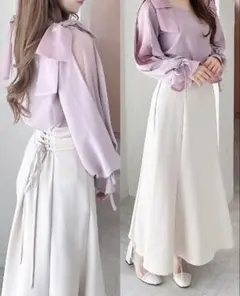 INGNI バックレースアップマーメイドスカート M/ライトベージュのサムネイル