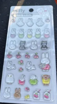 韓国ボンボンドロップシール ミッフィー ホワイト