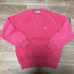 マンシングウェア　Grand Slam Ｖネックニットセーター　ピンク　M