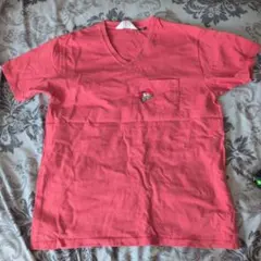BEN DAVIS ピンク Vネック Tシャツ Lサイズ