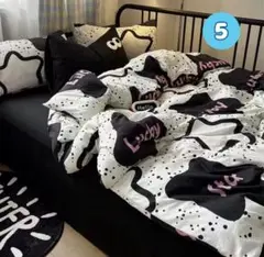 布団カバー 3点セットシングル ロゴ柄　寝具セット まくら　敷布団　洗える