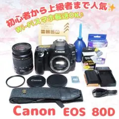 Canon EOS 80D 一眼レフカメラ スマホ転送 シングルレンズセット ✨ Canon EOS 80D 一眼レフ スマホ転送 シングルレンズセット - メルカリ