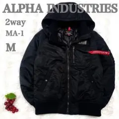 【極美品】アルファインダストリーズ MA-1 フライトジャケット M ブラック