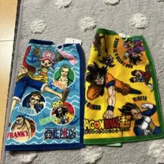 新品未使用　ワンピース　ドラゴンボールハンカチ2枚セット