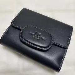新品 COACH 2つ折り財布 エライザ スモール ウォレット ブラック