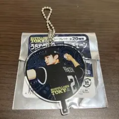 オリックスバファローズ 山崎颯一郎 うちわ型キーチェーン　夏の陣のサムネイル