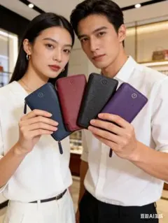 STORY LEATHER ロサンゼルス発、上質皮使用 二つ折り財布