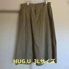 HUG.U(ハグユー)スカート ロング マキシ ベイカー 大きいサイズ 3Lのサムネイル