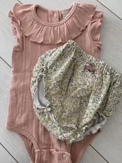 プティマイン　ロンパースセット　80