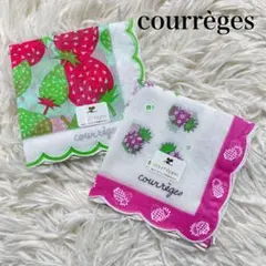 【新品】courreges クレージュ ハンカチ 2枚セット CR-13
