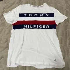 TOMMY HILFIGER Tシャツ ホワイト/ネイビー/レッド