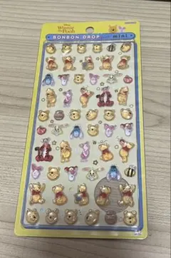 つ*可様 正規品　ディズニー プーさん ボンボンドロップシール　ミニ
