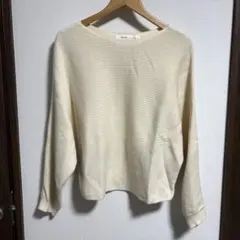 niko and... リブニット 長袖 アイボリー