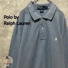 【オーバーサイズ】ポロ ラルフローレン 長袖 ポロシャツ 古着 ワンポイント