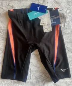 ミズノ　水着　メンズ Mサイズ 競技水着　ブラック×オレンジ