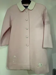 ファミリア ピンク ウールコート