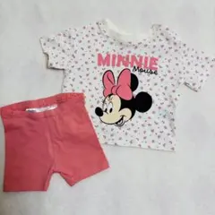 H&M Disney ミニーマウス Tシャツ ショートパンツ 70 ピンク ０歳のサムネイル