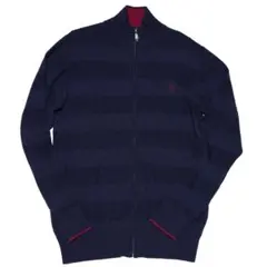 ブラックレーベル クレストブリッジ ボーダー ジップ ニット ファスナー 3