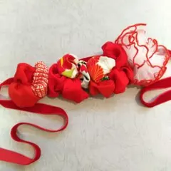 リボン 　ヘッドドレス　七五三 髪飾り 個性的　アンティーク　チュール　875