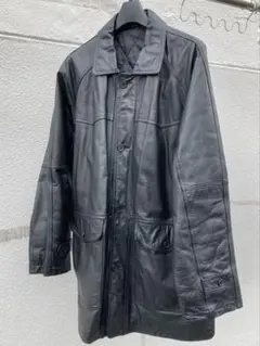 レザーコート　ブラック