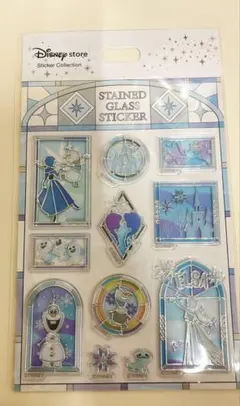ディズニーストア　アナと雪の女王 ステンドグラス風シール