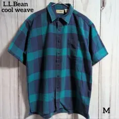 USA製 L.L.Bean 半袖シャツ COOL WEAVE 古着 チェック