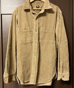 UNIQLO ユニクロ コーデュロイ長袖シャツ ベージュ L