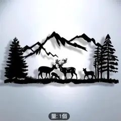 ウォールアート　鹿　インテリアウォール