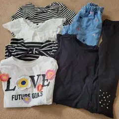 Rora 120cm 半袖シャツとレギンスセット ZARA Tシャツ　ワンピース