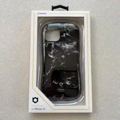 【新品未開封】iFace スマホケース iPhone14 マーブル ブラック