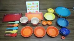 T*9様 ルクルーゼ 食器セット プレート マグカップ スプーン ルクルーゼ 食器セット プレート マグカップ スプーン - メルカリ