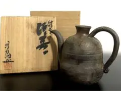 酒器 【初代難波好陽】備前 四方山 共箱 難波好陽 珍しい品のサムネイル