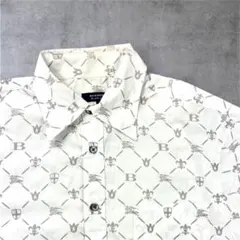 極美品✨ BURBERRY BLACK LABEL 半袖シャツ モノグラム ロゴ