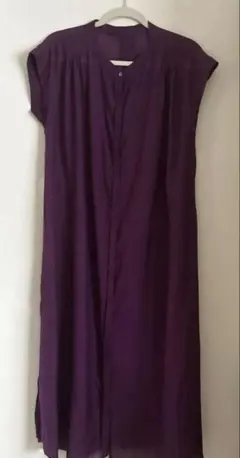 SIMPLICITE シンプリシティエ シャツワンピース ロング　パープル