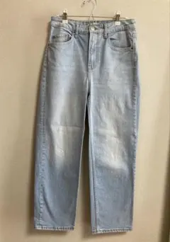 H＆M ライトブルー デニム パンツ ジーンズ ハイウエスト EUR 38のサムネイル