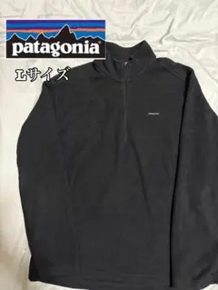 patagonia CAPILENE ハーフジップフリース L黒