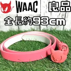 【早い者勝ち✨】WAAC ワック レディース ベルト 全長93cm ロゴバックルのサムネイル