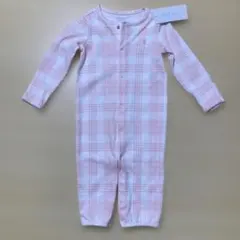 【新品未使用】タグ付きRalph Laurenベビー服70ロンパースピンク春夏