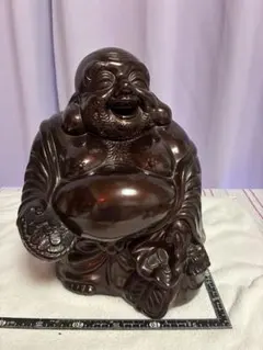 D-03 赤銅製布袋尊座像置物A14、 七福神、縁起物、 - メルカリ