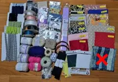 手芸素材セット 生地 リボン レース