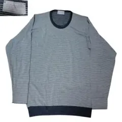 マーガレットハウエル別注 ジョンスメドレー ボーダー柄 ニット L セーター