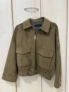 ZARA スエードジャケット ブラウン